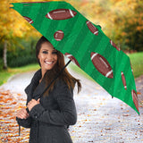 American Football Ball Field Background Umbrella