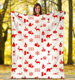 Canada Pattern Print Design 04 Premium Blanket