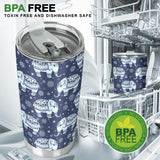 Elephant Tribal Design Pattern Tumbler