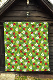 Ladybug Pattern Print Design 01 Premium Quilt