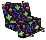 Colorful Halloween Background Dog Car Seat Covers