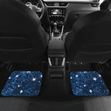 Night Sky Star Pattern Front And Back Car Mats