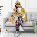 Camels Ethnic Motif Pattern Hooded Blanket