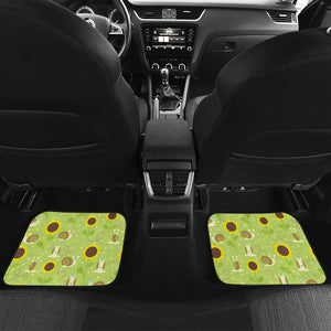 Snail Pattern Print Design 01 Front and Back Car Mats