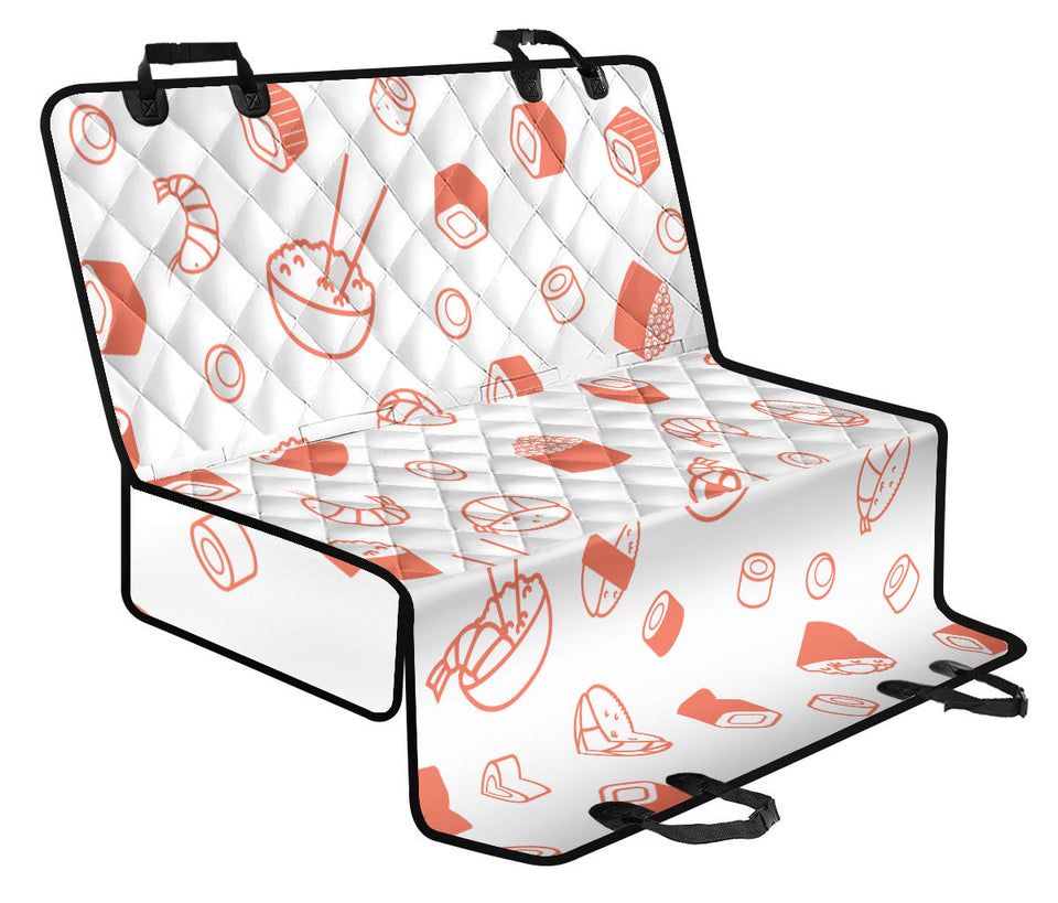Sushi Pattern Dog Car Seat Covers