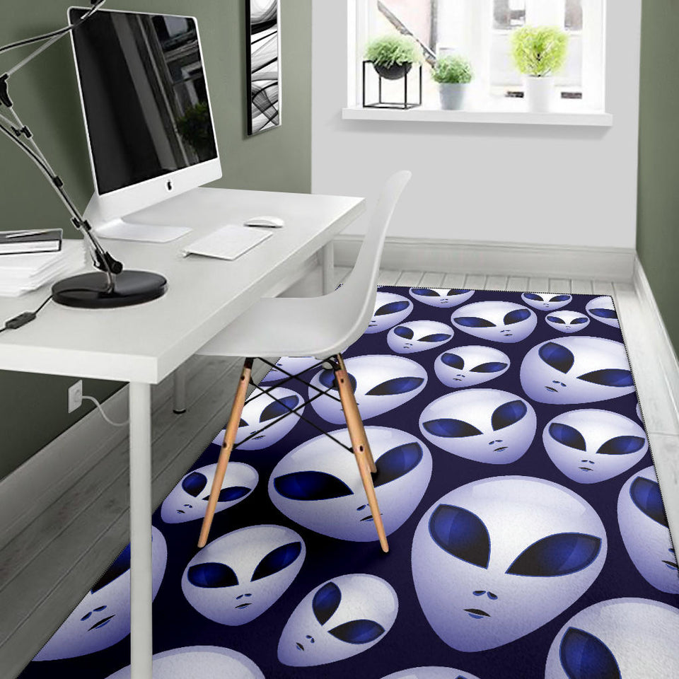 Alien Pattern Print Design 01 Area Rug