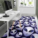 Alien Pattern Print Design 01 Area Rug