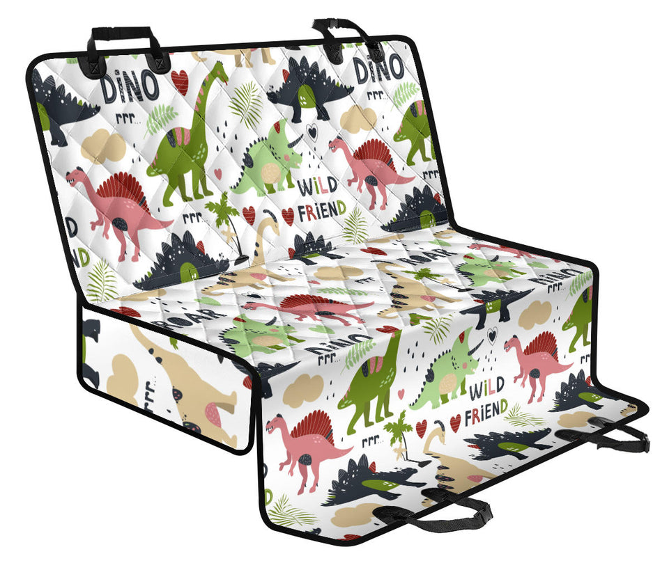 Cute Dinosaurs Pattern Dog Car Seat Covers