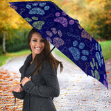 Dog Paws Pattern Print Design 02 Umbrella