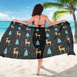 Deers Star Tree Pattern Sarong