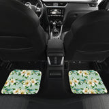 Hummingbird Pattern Print Design 01 Front and Back Car Mats
