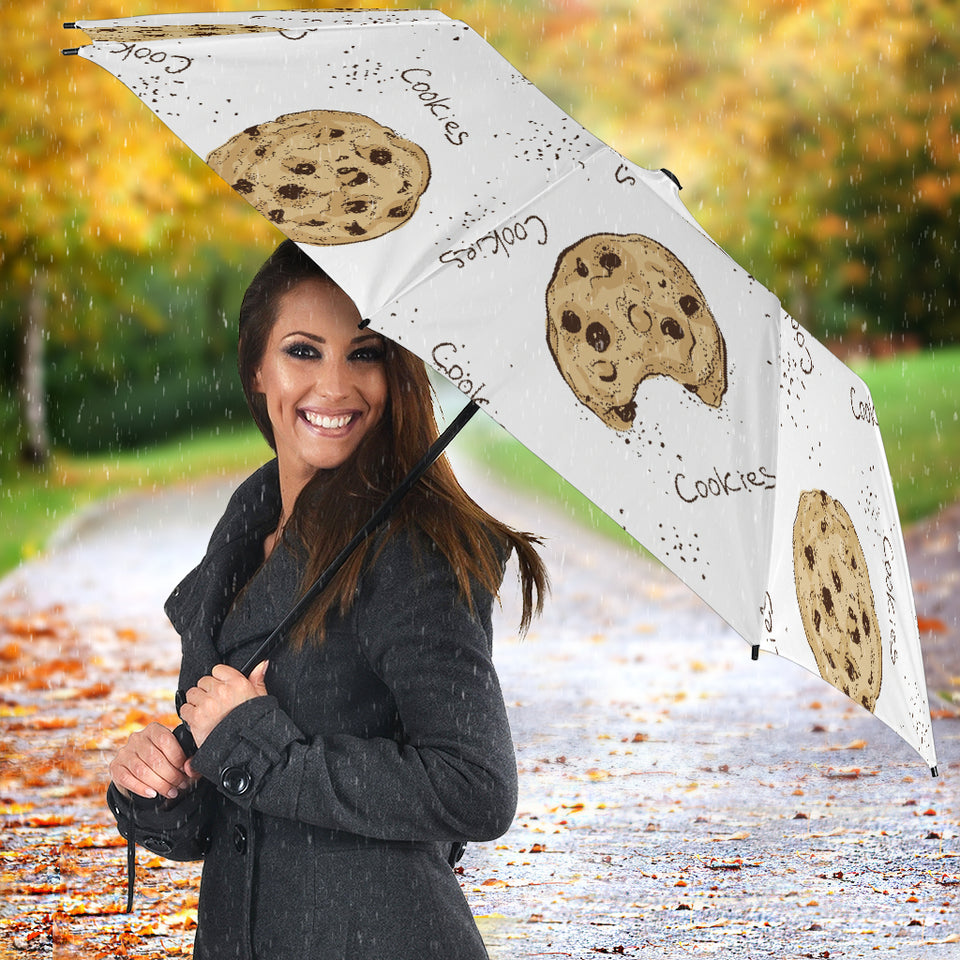 Sketch Style Cookie Pattern Umbrella