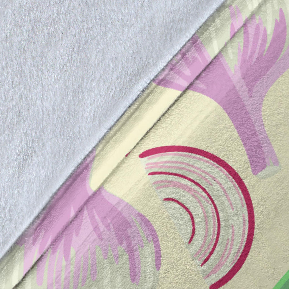 Onion Garlic White Red Pattern Premium Blanket