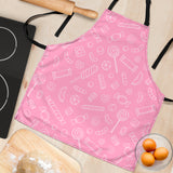 Sweet Candy Pink Background Adjustable Apron