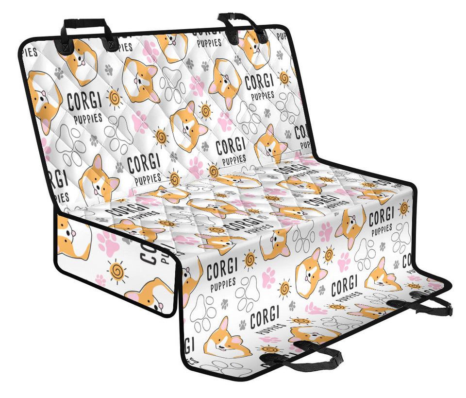 Corgi Dog Pattern Dog Car Seat Covers