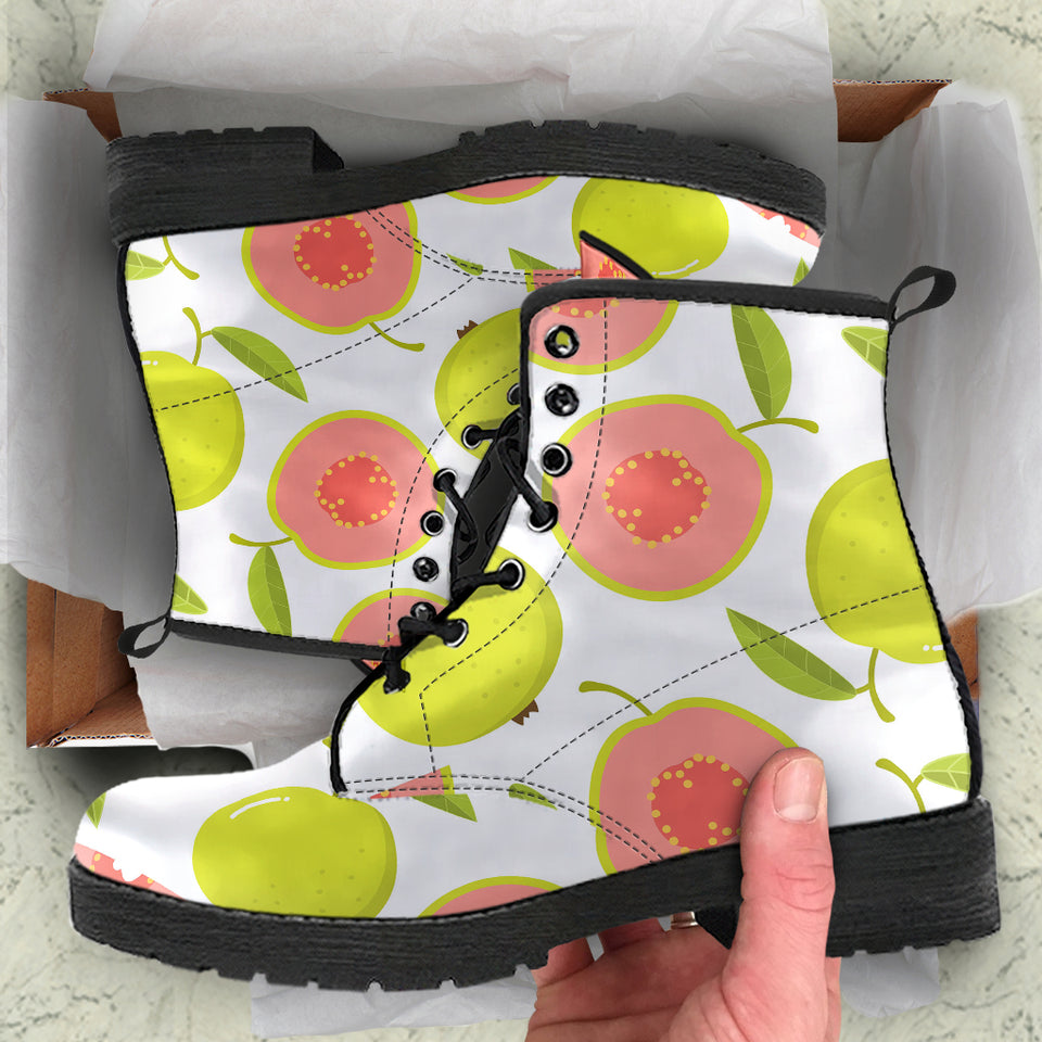 Guava Pattern Leather Boots