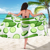 Cucumber Whole Slices Pattern Sarong