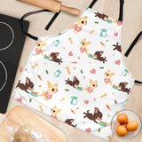 Cute Chihuahua Puppie Pattern Adjustable Apron