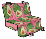 Avocado Slices Leaves Pink Back Ground Dog Car Seat Covers