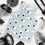 Sheep polka dot cloud pattern Men Tank Top
