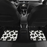 Cow Skin Pattern Front And Back Car Mats