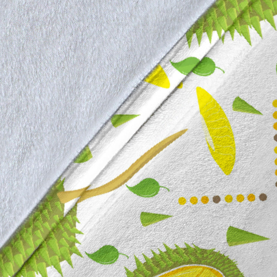 Durian Pattern Background Premium Blanket