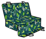 Lime Ice Flower Pattern Dog Car Seat Covers