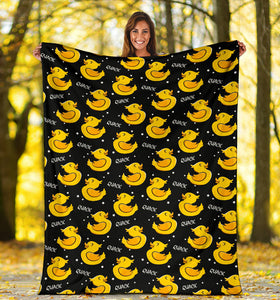 Duck Toy Pattern Print Design 05 Premium Blanket