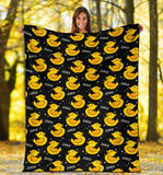 Duck Toy Pattern Print Design 05 Premium Blanket