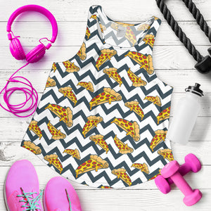 Pizza design pattern Women Racerback Tank Top