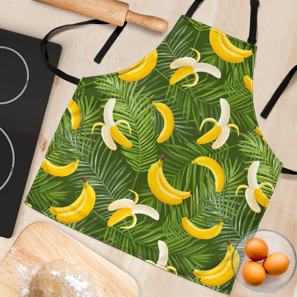 Banana Palm Leaves Pattern Adjustable Apron