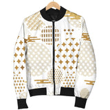 Beautiful Gold Japanese Pattern Women'S Bomber Jacket