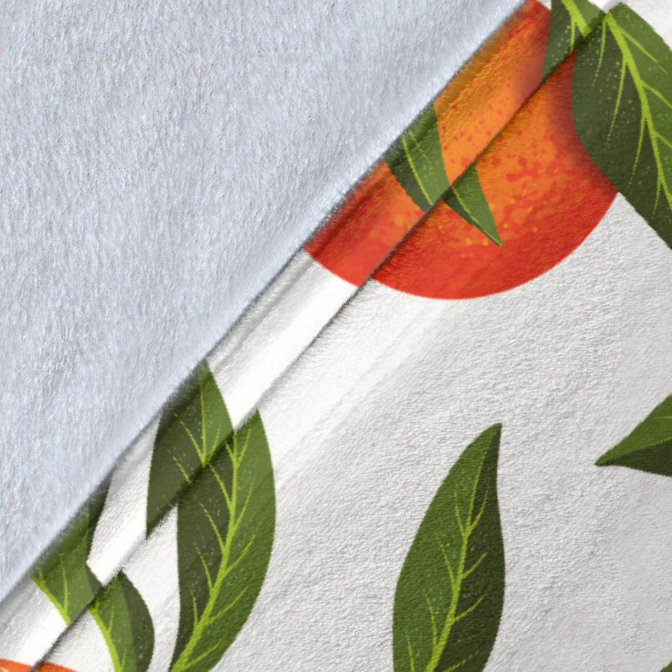Oranges Pattern Background Premium Blanket