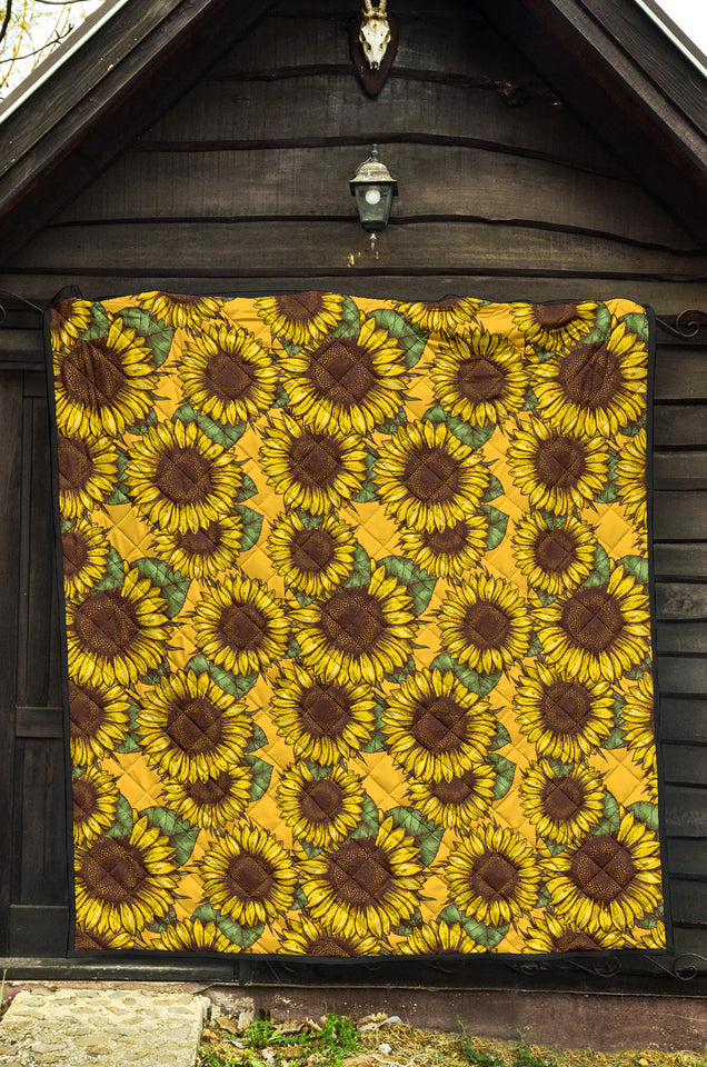 Sunflower Pattern Premium Quilt