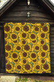 Sunflower Pattern Premium Quilt