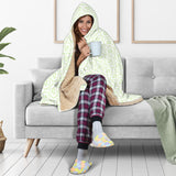 Cucumber Pattern Background Hooded Blanket