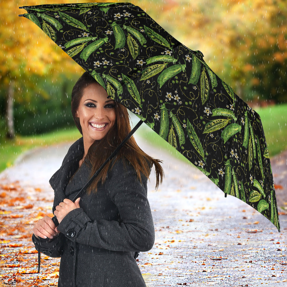 Green Peas Pattern Print Design 02 Umbrella