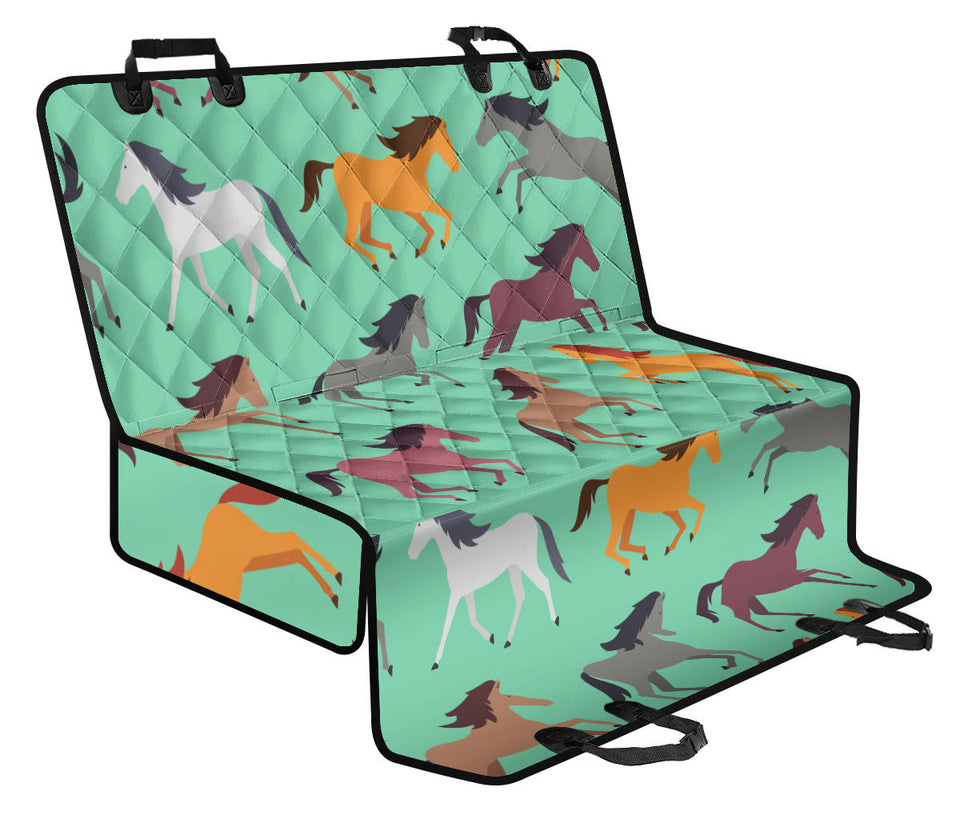 Colorful Horses Pattern Dog Car Seat Covers