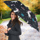 Unicorn Rainbows Moon Clound Star Pattern Umbrella
