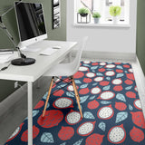 Dragon Fruits Dark Blue Background Area Rug