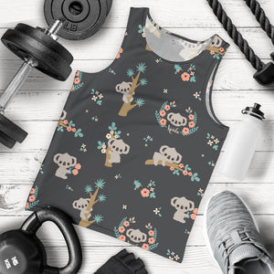Cute koala pattern Men Tank Top