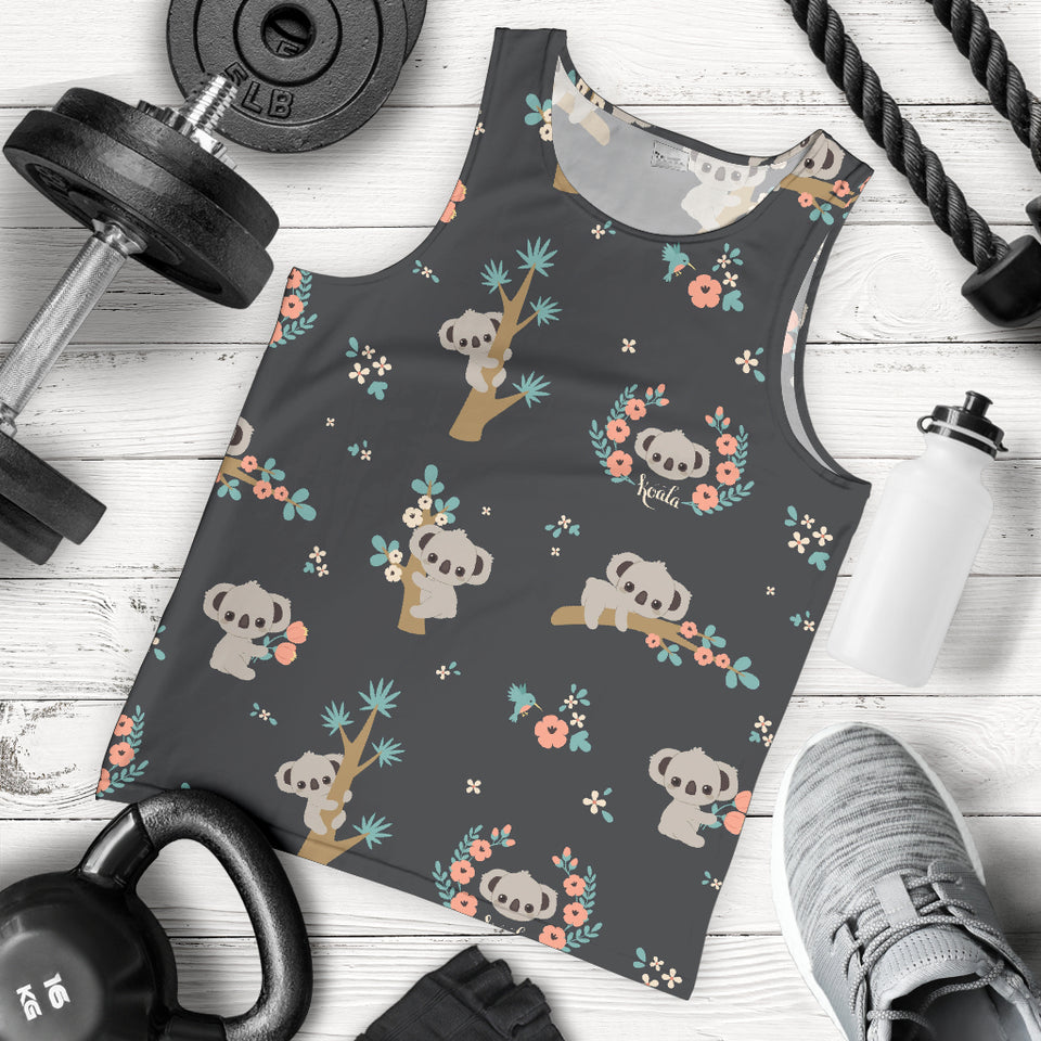 Cute koala pattern Men Tank Top