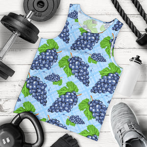 Watercolor grape pattern Men Tank Top