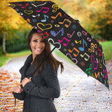 Music Notes Pattern Print Design 02 Umbrella