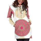 Circle Indian Pattern Women'S Hoodie Dress