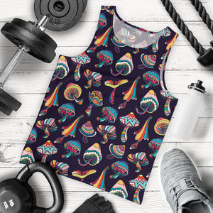 Colorful mushroom pattern Men Tank Top