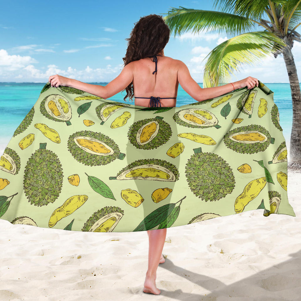 Durian Leaves Pattern Background Sarong