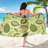 Durian Leaves Pattern Background Sarong