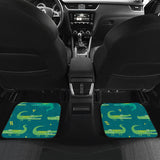 Crocodile Pattern Front And Back Car Mats