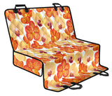 Orange Yellow Orchid Flower Pattern Background Dog Car Seat Covers